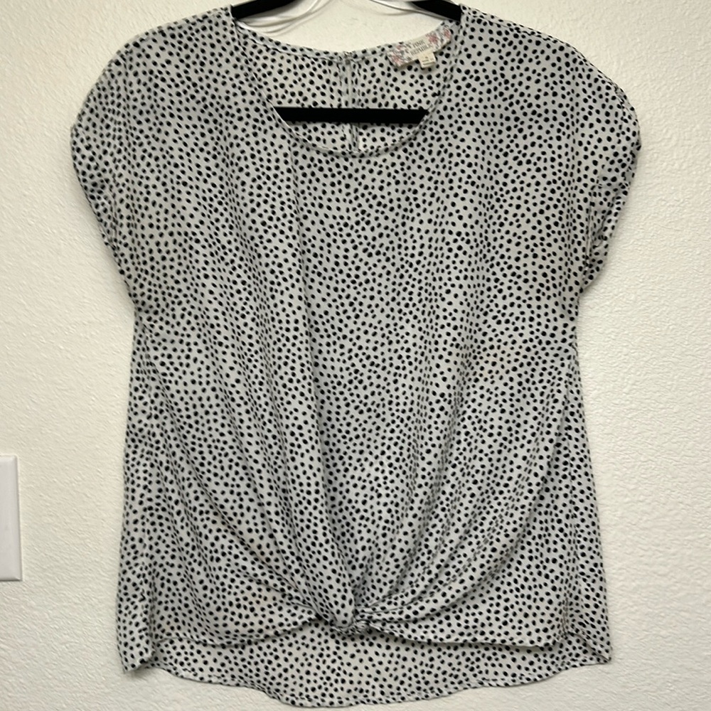 Pink Republic size S polka dots blouse